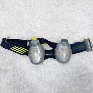 Nathan Mercury 2 Hydration Belt With 2 Water Bottles And Zipper Pouch Brand New
